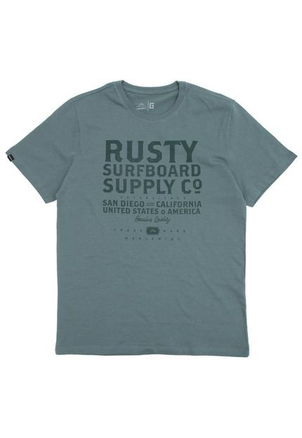 Camiseta Rusty Infantil Lettering Verde - Marca Rusty