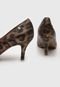 Scarpin Vizzano Animal Print Marrom - Marca Vizzano