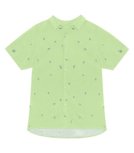Camisa Juvenil Masculina Em Viscose Minty Verde - Marca MINTY