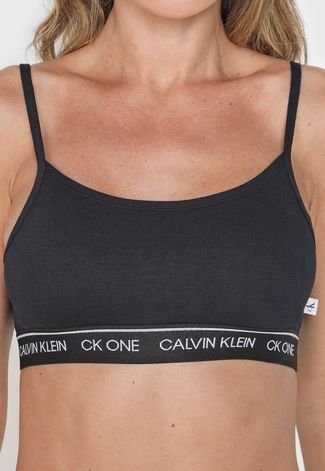 Top Calvin Klein Underwear Logo Preto