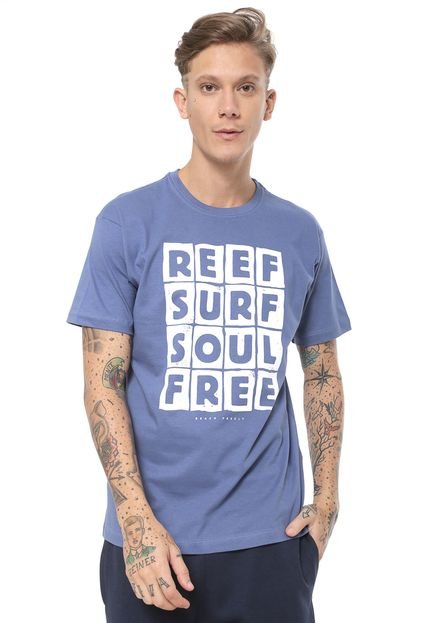 Camiseta Reef Soul Free Azul - Marca Reef