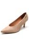 Scarpin Vizzano Decote Alto Nude - Marca Vizzano