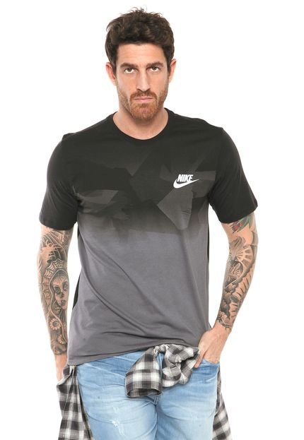Camiseta Nike Sportswear Prnt Pk Zinc Cl Preta - Marca Nike Sportswear