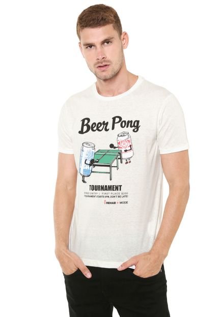 Camiseta Sergio K Beer Pong Off-White - Marca Sergio K