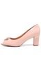 Peep Toe Vizzano Detalhe Rosa - Marca Vizzano