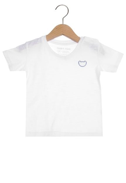 Camiseta Manga Curta Tigor T. Tigre Flamê Infantil Branca - Marca Tigor T. Tigre