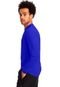 Camiseta Proteção Solar Uv5  Manga Longa – Slim Fitness Azul Royal - Marca Slim Fitness