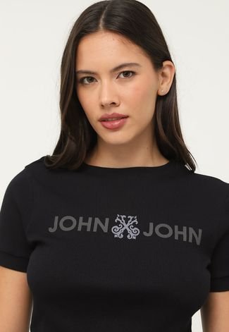 Camiseta John John Key Preta
