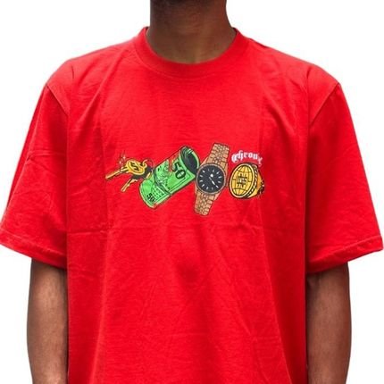 Camiseta Chronic  Be rich 3560 - Vermelha  Vermelho - Marca Chronic420