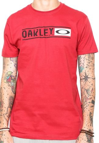 Camiseta Oakley New Crimison Vermelha no Shoptime
