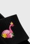 Chinelo Nuvem Popidi Infantil Menina Flamingo Preto - Marca Pópidí