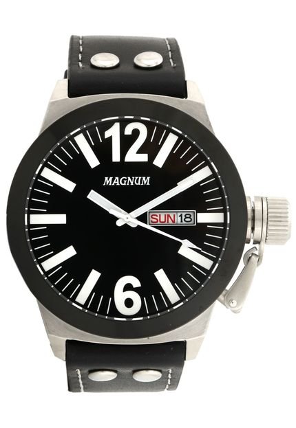 Relógio Magnum MA31533T Prata/Preto - Marca Magnum