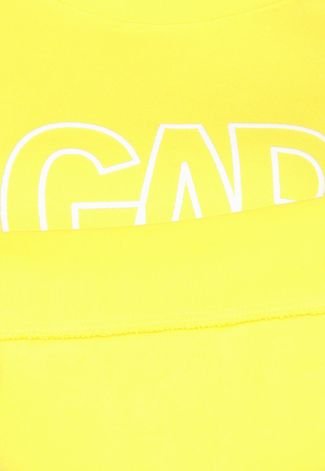Blusa de Moletom Fechada GAP Logo Amarelo
