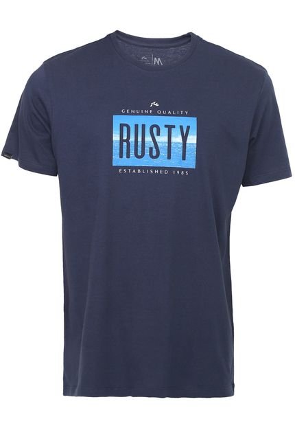 Camiseta Rusty By The Sea Azul-Marinho - Marca Rusty