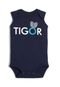 Body Tigor T. Tigre Menino Escrita Azul-Marinho - Marca Tigor T. Tigre