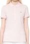 Camisa Polo Lacoste Logo Rosa - Marca Lacoste