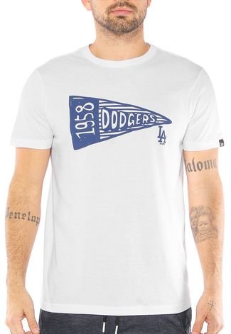 Camiseta New Era Dodgers Branca