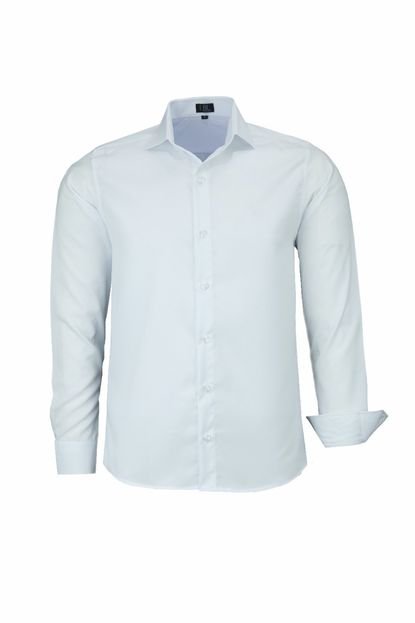 Camisa Manga Longa LBL Não Amassa Sem Bolso 3015 Branco - Marca Amil