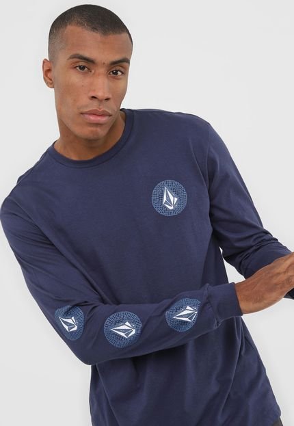 Camiseta Volcom Future Stones Azul-Marinho - Marca Volcom