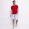 Camiseta França Premium Básica Alta Costura Masculina Vermelho - Marca HILMI