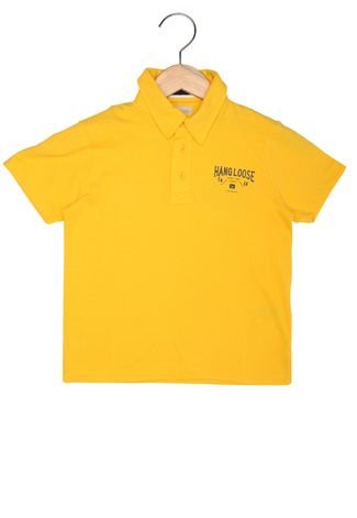 Camisa Polo Hang Loose Menino Amarelo