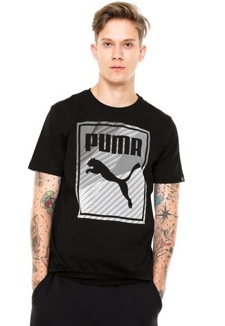 Camiseta Puma Box Logo Preto