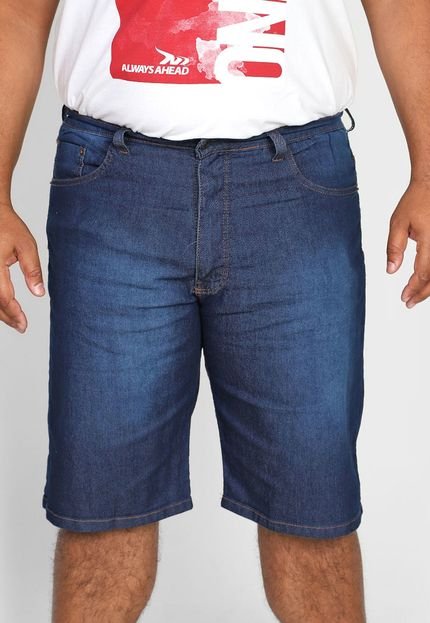 Bermuda Jeans Onbongo Reta Estonada Azul - Marca Onbongo