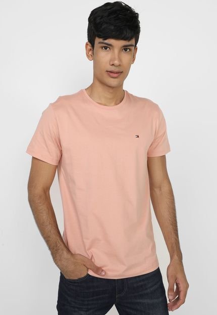 Camiseta Tommy Hilfiger Básica Masculina - Vermelho