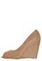 Peep Toe Beira Rio Blossom Bege - Marca Beira Rio