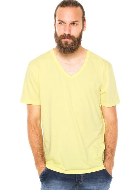 Camiseta Forum Decote Amarela - Marca Forum
