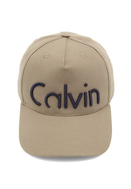 Boné Calvin Klein Snapback Logo Bege - Marca Calvin Klein