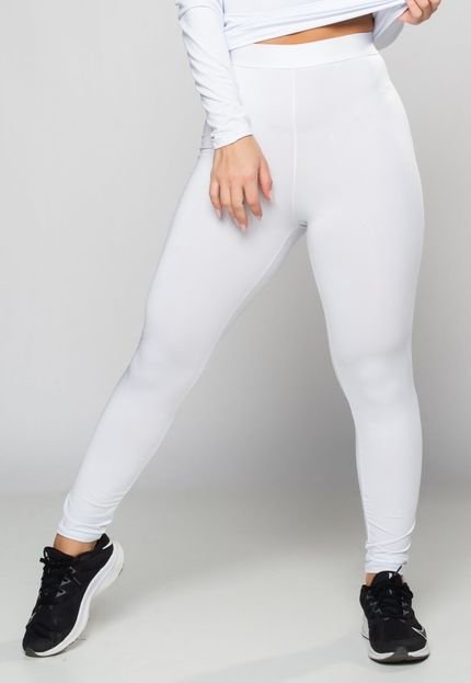 Meia Calça Térmica MVB Modas Segunda Pele Feminina Proteção Uv Branco - Marca Mvb Modas