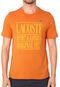 Camiseta Lacoste L!VE No Gender Lettering Laranja - Marca Lacoste