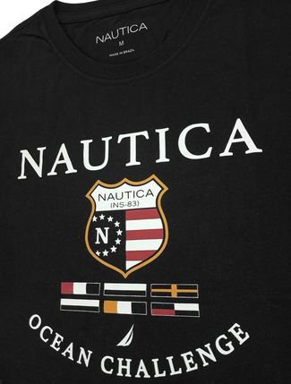 Nautica homens t-shirt com estampa ocean challenge feita de forma  sustentável marinha 4HNX26 [4HNX26] : Nautica Brasil aprecie a moda  atemporal, De sapatos a roupas, cobrimos tudo.