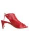 Sandal Boot Colcci Salto Baixo Vermelha - Marca Colcci