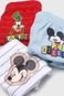 Kit 3pçs Cueca Lupo Infantil Slip Disney Mickey Branca/Vermelha - Marca Lupo