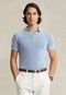 Camisa Polo Polo Ralph Lauren Slim Logo Bordado Azul - Marca Polo Ralph Lauren