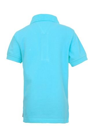 Camisa Polo Tommy Hilfiger Logo Azul