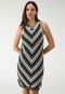 Vestido Tricot GAP Curto Listrado Off-White - Marca GAP