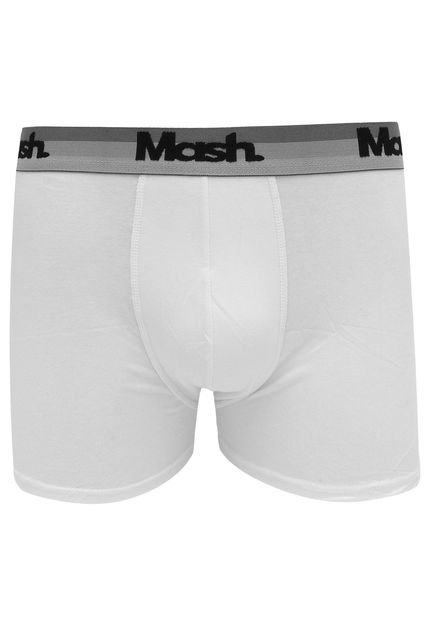 Cueca MASH Boxer Logo Branca - Marca MASH