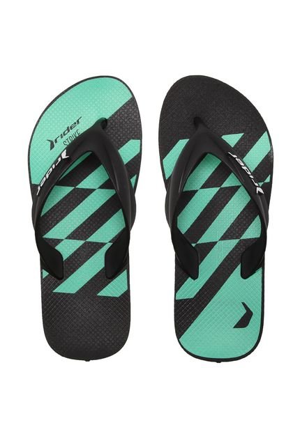 Chinelo Rider Strike Graphics Preto - Marca Rider