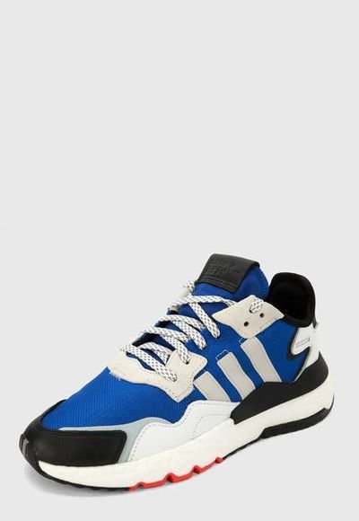 Tenis Lifestyle Azul-Negro-Blanco adidas Originals Nite Jogger - Compra Ahora | Dafiti