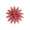 Enfeites de Natal Flores com Glitter Vermelho 3 peças 8cm - Casambiente - Marca Casa Ambiente