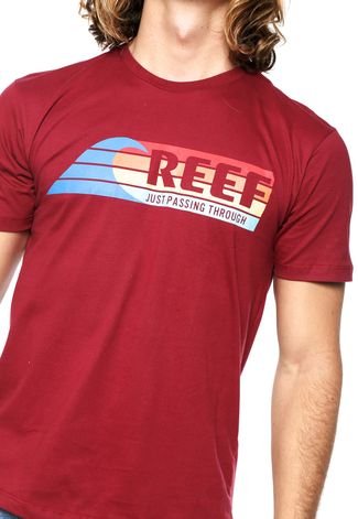 Camiseta Reef Stripe Vermelha