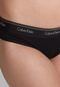 Kit 2pçs Calcinha Calvin Klein Underwear Biquíni Logo Preta - Marca Calvin Klein Underwear