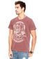 Camiseta Von Dutch Skull Piston Vinho - Marca Von Dutch 