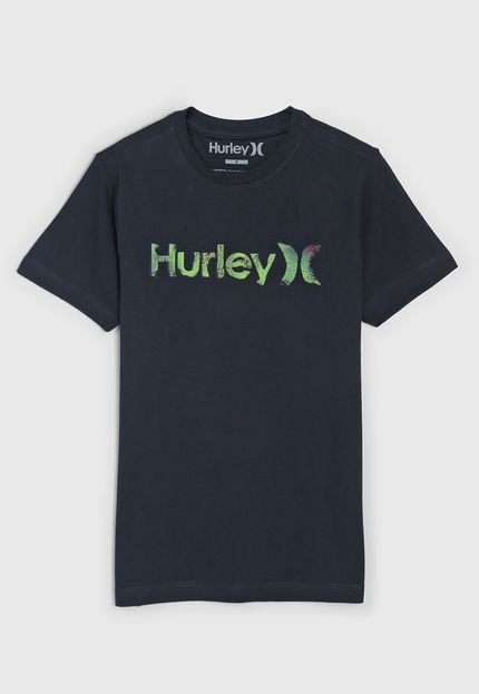 Camiseta Hurley Infantil Logo Azul-Marinho - Marca Hurley