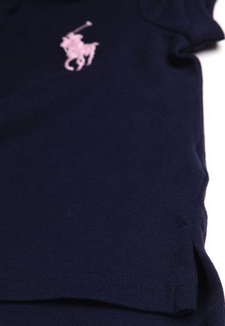 Camisa Polo Polo Ralph Lauren Reta Azul-marinho