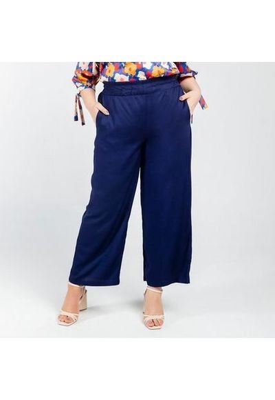 PANTALON TALLAS GRANDES WIDE LEG ADRISSA Compra Ahora Dafiti