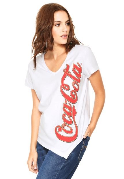 Camiseta Coca Cola Logo Branca - Marca Coca-Cola Jeans